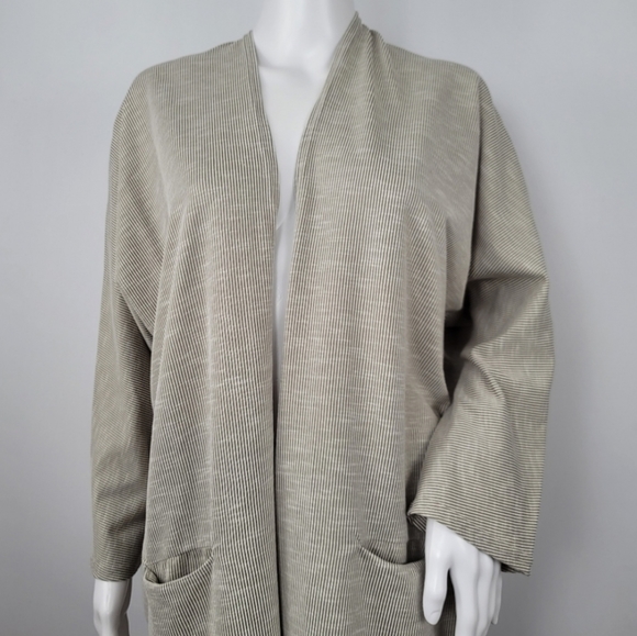 Antrophologie DONNI Relaxed Ribbed Coat Cardigan One size - Picture 4 of 13